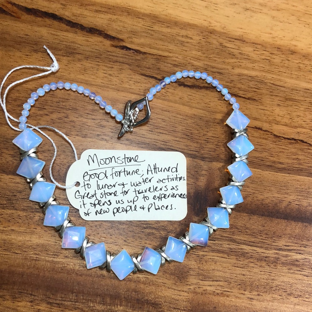 Moonstone necklace
